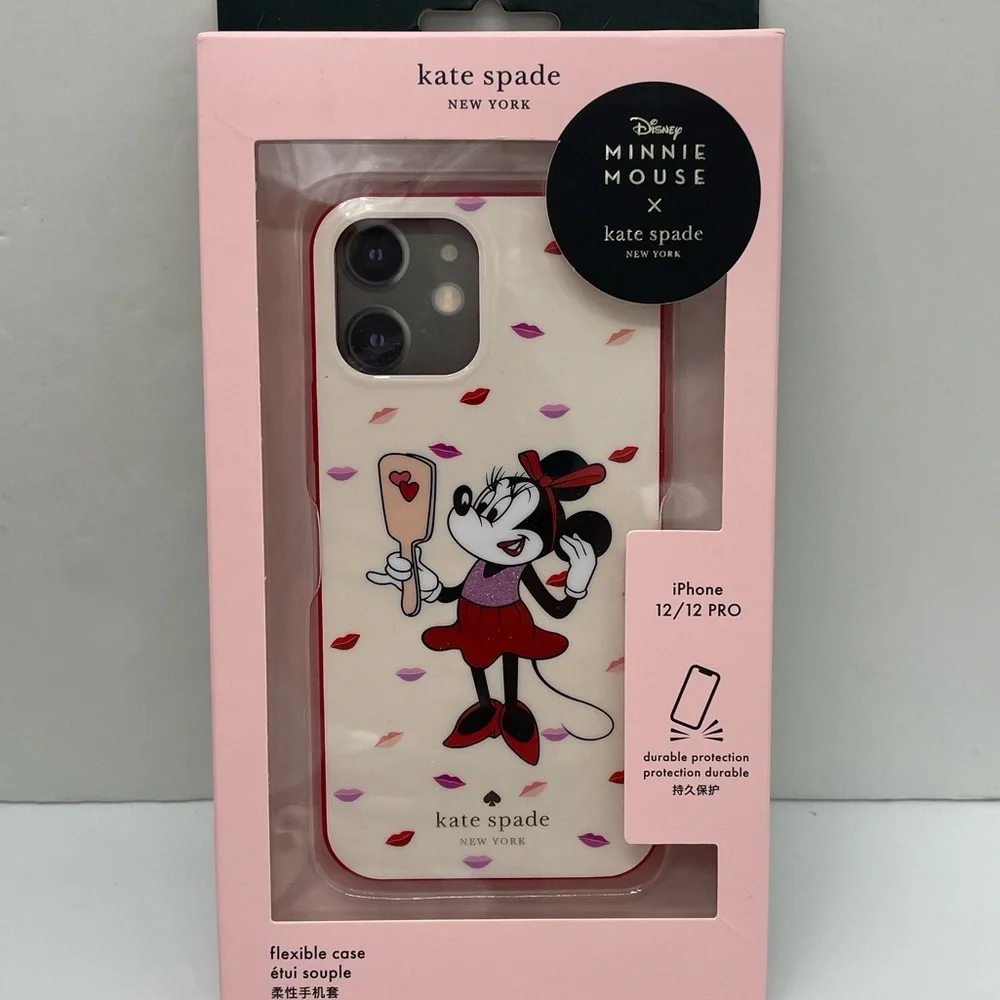Kate Spade NY x Disney Minnie Mouse IPhone 12/12 Pro Mini Flexible Phone Case